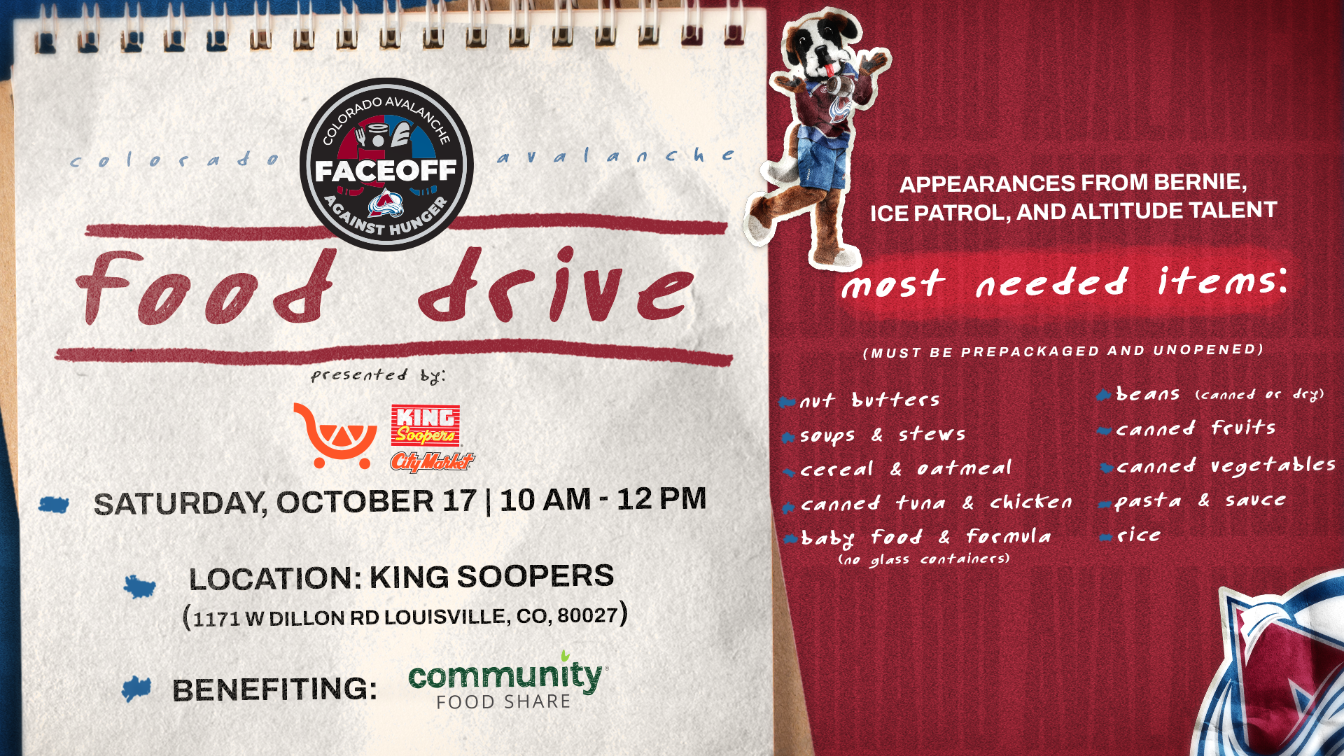 King Soopers Food Drive